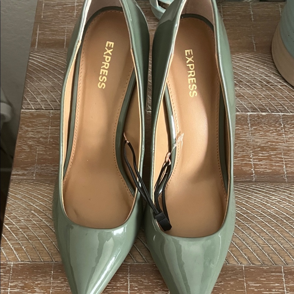 Express Women's Sage Green Heels